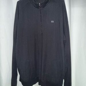 Travis Mathew Black 3/4 Zip Sweater